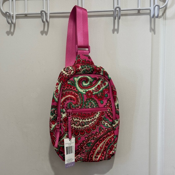 VERA BRADLEY Essential Sling Backpack 50712–22012 Capri Pink $75 NWT - Picture 2 of 6
